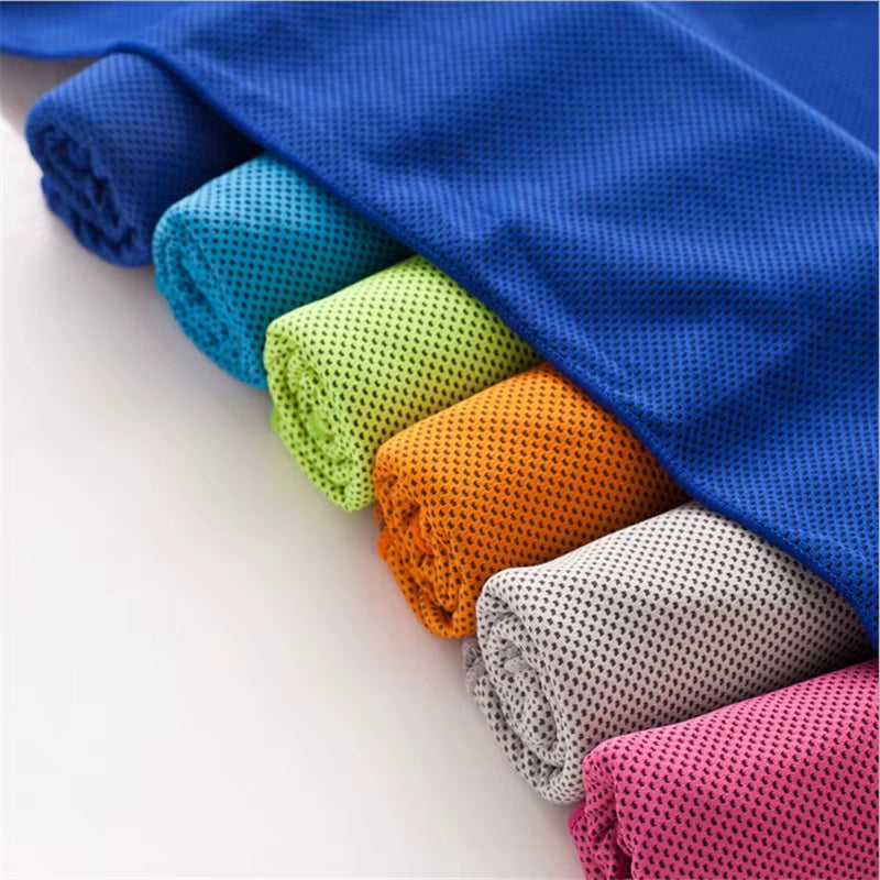 Customized Logo Print Quick Drying Ice Cold Cool Feeling Sweat Instant Microfiber Outdoor Travel Gym Sport Endure Cooling Towel