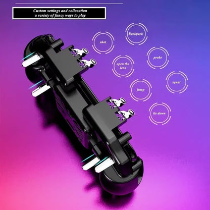 New High Quality Bestselling Gamepad Fingers Control Mobile Phone Game Pad Controller Mobile Radiator for Iphone and Android